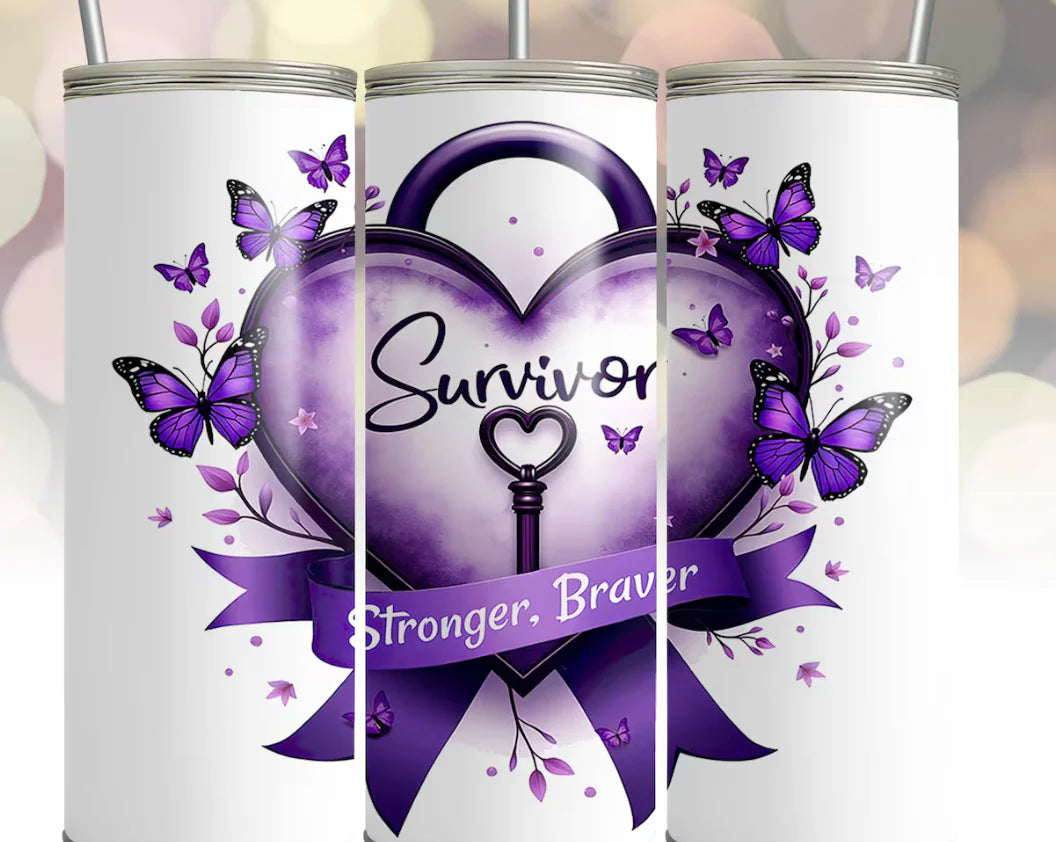 Survivor - Stronger, Braver -Domestic Violence Awareness Month